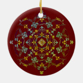 Symmetrische versiering keramisch ornament (Achterkant)