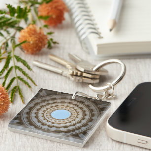 Symmetrische Worm's-Eye Uitzicht van een Grand Dom Sleutelhanger