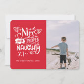 Sympa, coquin... Drôle Carte photo de Noël (Devant)