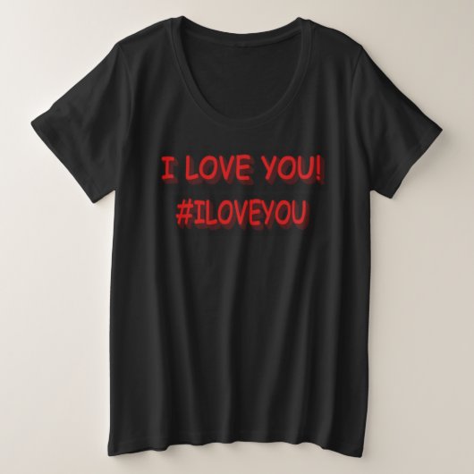 Sympa Design d'expression "JE VOUS AIME !". Comman (Design devant)