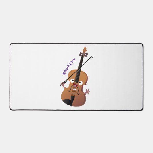 Sympa drôle violon personnage de dessin animé (Recto)