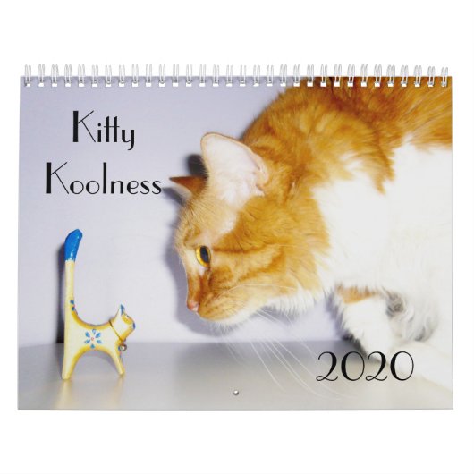 Sympa et amusant "Kitty Koolness" 2024 Calendrier (Protection)