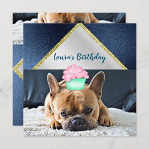 Sympa French Bulldog Anniversaire INVITATION