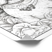 Sympa French Bulldog Coloring Poster (Coin)