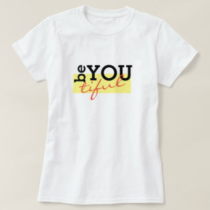 Sympa Inspirational BE YOU hipster T-shirt Design