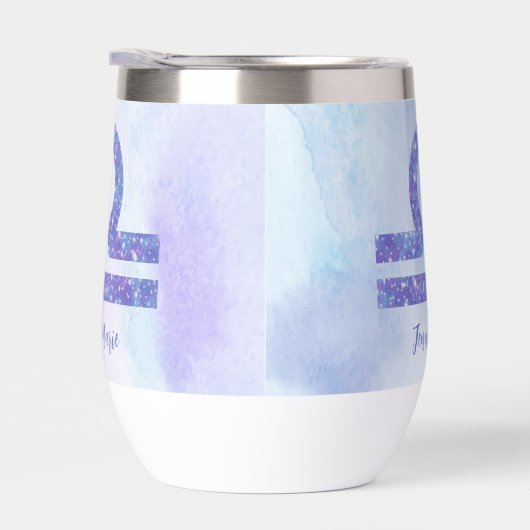 Sympa Libra Astrologie Signal Purple Personnalisé (Droite)