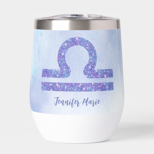 Sympa Libra Astrologie Signal Purple Personnalisé (Avant)