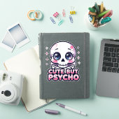 Sympa Mais Psycho - Sticker Kawaii Skull (Couverture iPad)