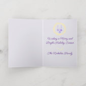 Sympa Noël Pun Carte de vacances personnalisée (Couchage intérieur)