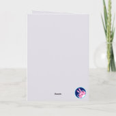 Sympa Noël Pun Carte de vacances personnalisée (Dos)