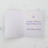 Sympa Noël Pun Carte de vacances personnalisée (Intérieur)