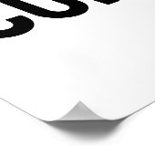 Sympa Poop Sign, Funny wall art Poster de la salle (Coin)