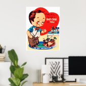 Sympa rétro affiche vintage Valentine Doctor (Bureau à domicile)