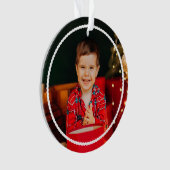 Sympa simple ondulé contour personnalisé photo rou (devant)