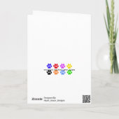 Sympathiakaart van Dog & Cat Paw Kaart (Achterkant)
