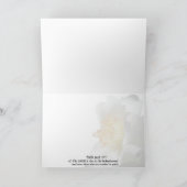 "Sympathie à la Camellia Blanche." Carte de vœux (Intérieur)