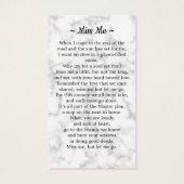 Sympathie aux funérailles de marbre Photo Carte de (Dos)