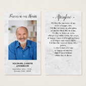 Sympathie aux funérailles de marbre Photo Carte de (Devant & derrière)