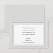 Sympathie avec le ton gris Carte de remerciements (Devant / Derrière)