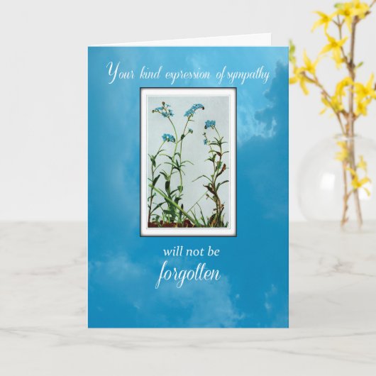 Sympathie bedankt dat je vergeet dat ik geen venti kaart (Gele Bloem)