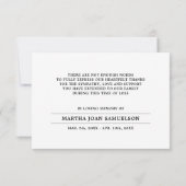 Sympathie bedankt jullie begrafenisdienst | FOTO t (Achterkant)