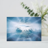 Sympathie bedankt jullie Memorial Funeral Clouds H (Staand voorkant)