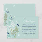 Sympathie bedankt kaart (Voorkant / Achterkant)