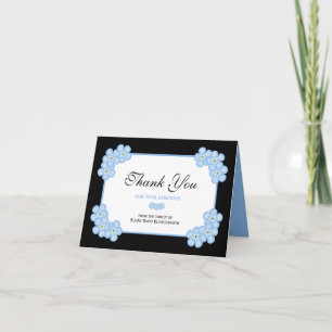 Sympathie Bedankt Opmerking Kaart - Vergeet me Not