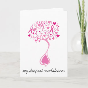 Sympathie/Bereavement-kaart voor borstkanker Kaart