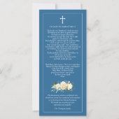 Sympathie Bienheureuse Marie Carte de remerciement (Dos)