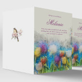 Sympathie Bloemen Viering van het leven Begrafenis Bedankkaart