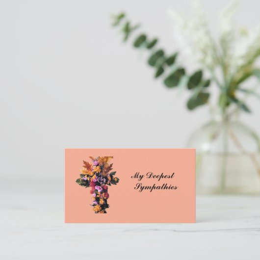 SYMPATHIE - BLOEMIST KAART (Staand voorkant)