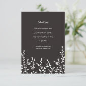 Sympathie botanique Carte de remerciements (Debout devant)