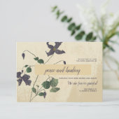 Sympathie botanique Carte de remerciements (Debout devant)