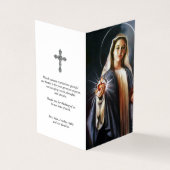 Sympathie Cartes saintes Mary | Tenir le coeur sac (Extérieur)