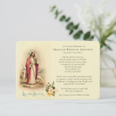 Sympathie catholique bon berger Carte de remerciem (Debout devant)