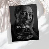 Sympathie dank u aangepaste begrafenis foto briefkaart