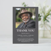 Sympathie Dank u Foto Kaart (Staand voorkant)