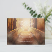 Sympathie DANK U Memorial Bridge die over is Bedankkaart (Staand voorkant)