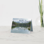 Sympathie Dank u Mountain Lake Reflectie Note Bedankkaart (Voorkant)