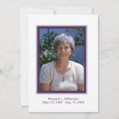 Sympathie Dank u Waterverf Bloemen Houten Kruis Aankondiging (Achterkant)