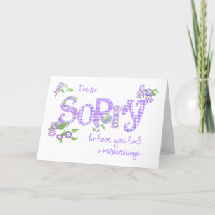 Sympathie de fausse couche Fleurs de phlox Carte d