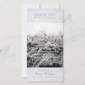 Sympathie de neige d'hiver Merci Carte photo (Devant)