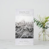 Sympathie de neige d'hiver Merci Carte photo (Debout devant)