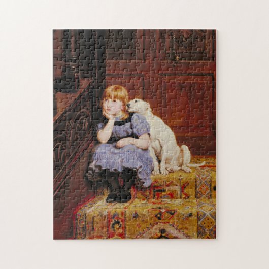 Sympathie (door Briton Riviere) Legpuzzel (Verticaal)