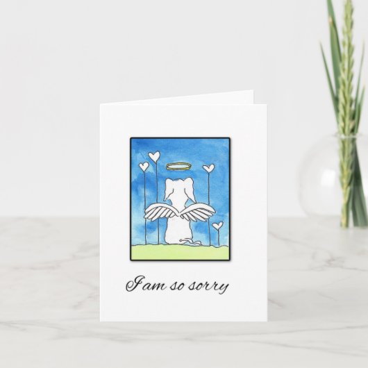 Sympathie du chien, perte, pardon, carte (Devant)