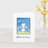 Sympathie du chien, perte, pardon, carte (Fleur jaune)