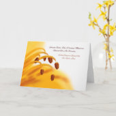 Sympathie edele herinneringen Yellow Lily Flower Kaart (Gele Bloem)