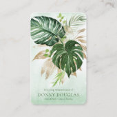 Sympathie élégante Carte de prière funéraire verte (Devant)