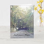 Sympathie en vrede kaart (Gele Bloem)